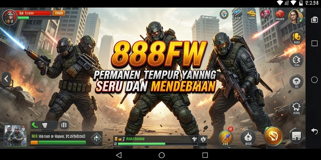 Tampilan gameplay seru dari 888FW dalam aksi pertempuran.