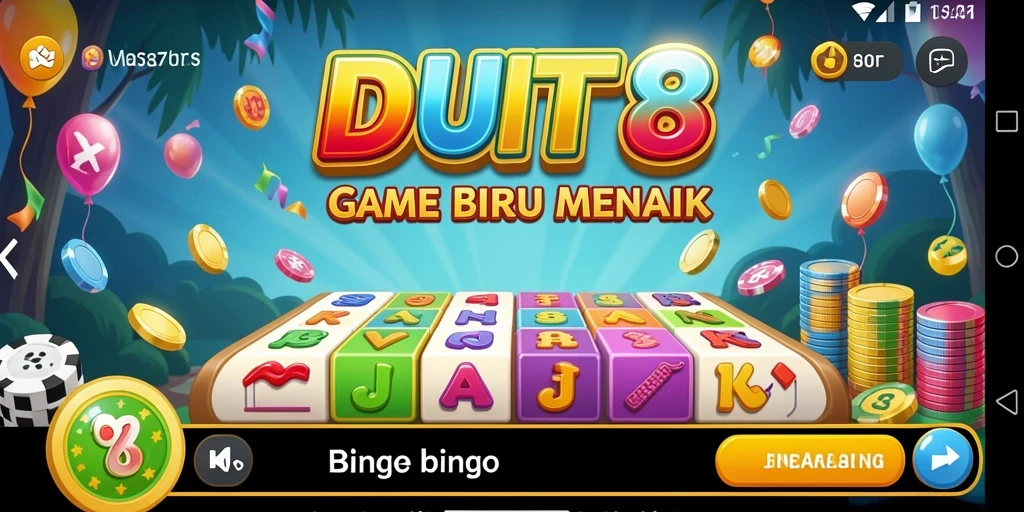 Tampilan gameplay seru dalam permainan Bingo DUIT8