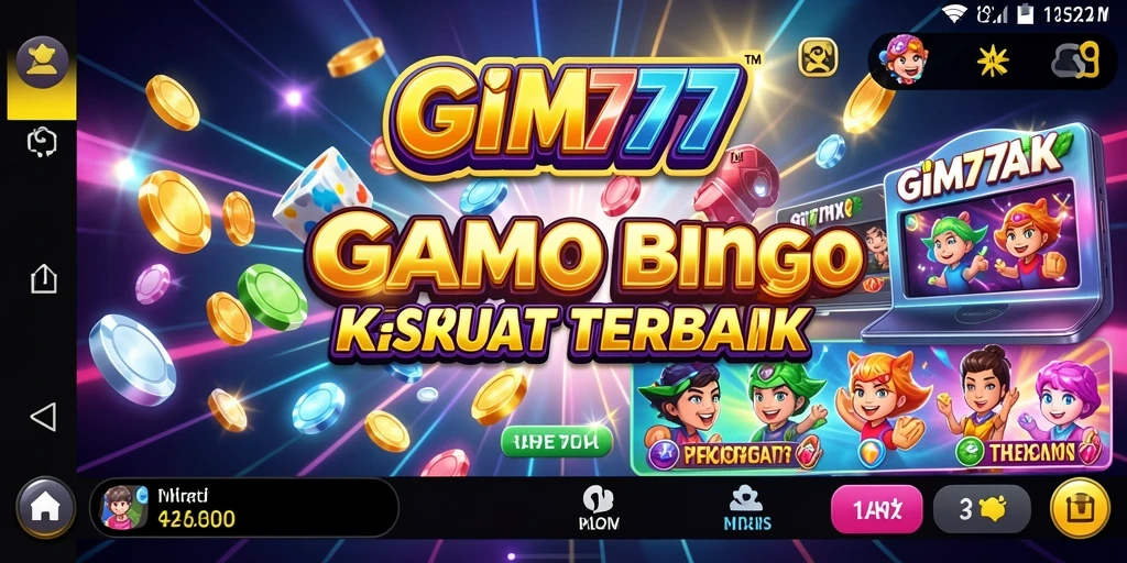 Tampilan menarik dan interaktif dalam gameplay Bingo GIM777.