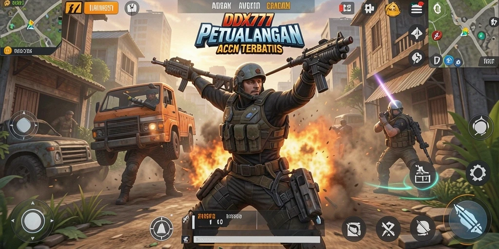 Tampilan seru dari gameplay aksion IDX777 dengan pertarungan yang mendebarkan.