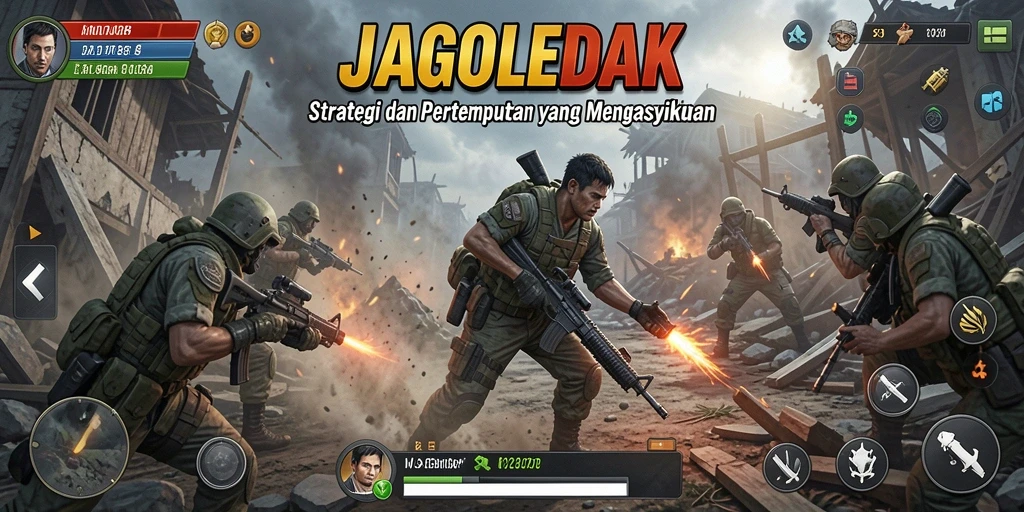 Tampilan gameplay menawan dalam JAGOLEDAK yang penuh strategi.