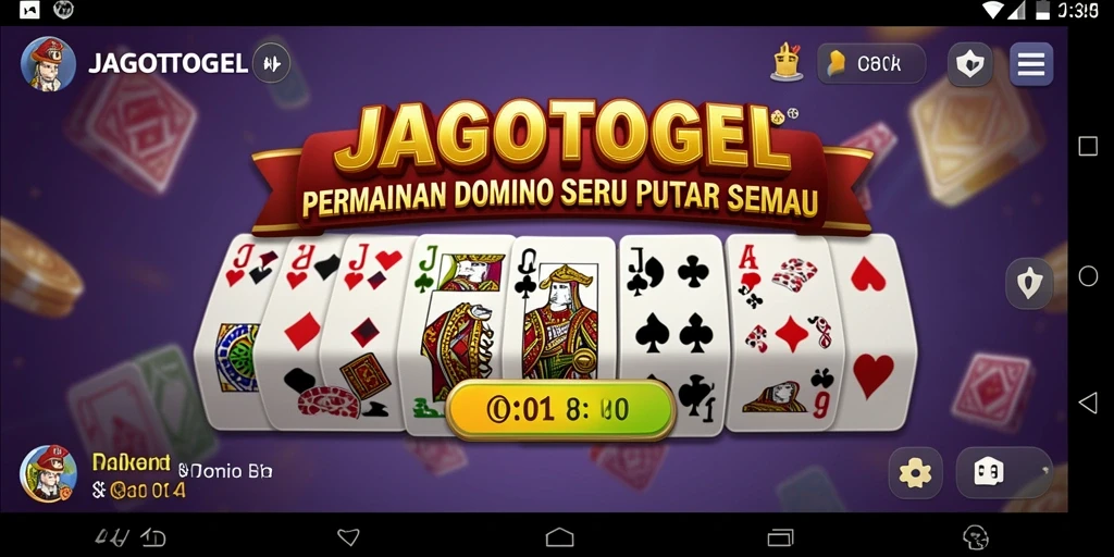Tampilan gameplay seru dari JAGOTOGEL saat bermain Domino.
