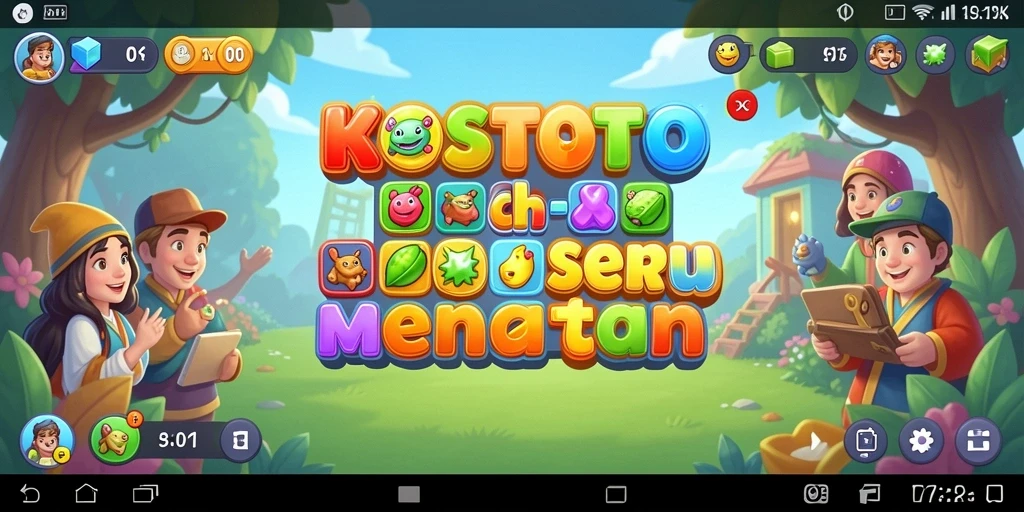 Tampilan gameplay KOSTOTO yang menarik dan menantang dalam mode Match-3.
