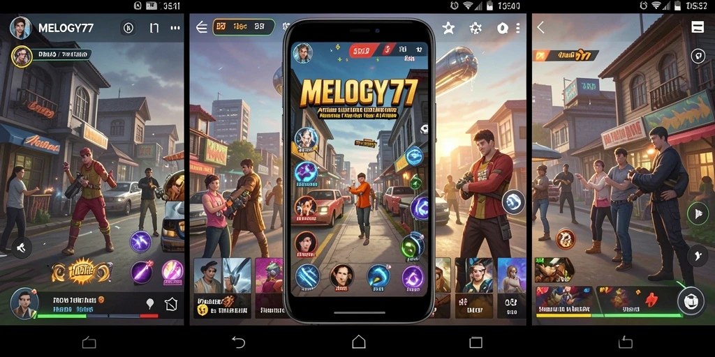 Tampilan antarmuka MELODY77 yang sederhana dan fungsional.