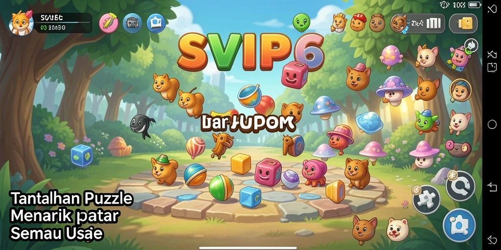 Gameplay menarik dari SVIP6 dalam menyelesaikan teka-teki.