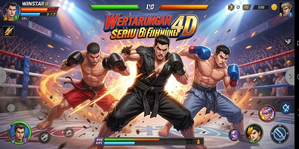 Gameplay mendebarkan dari WINSTAR4D dalam arena Fighting.